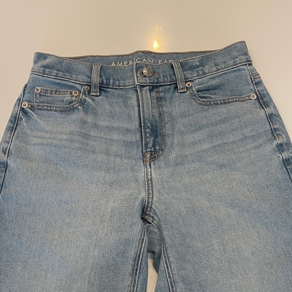 American Eagle Outfitters Light Blue Straight Leg Jeans